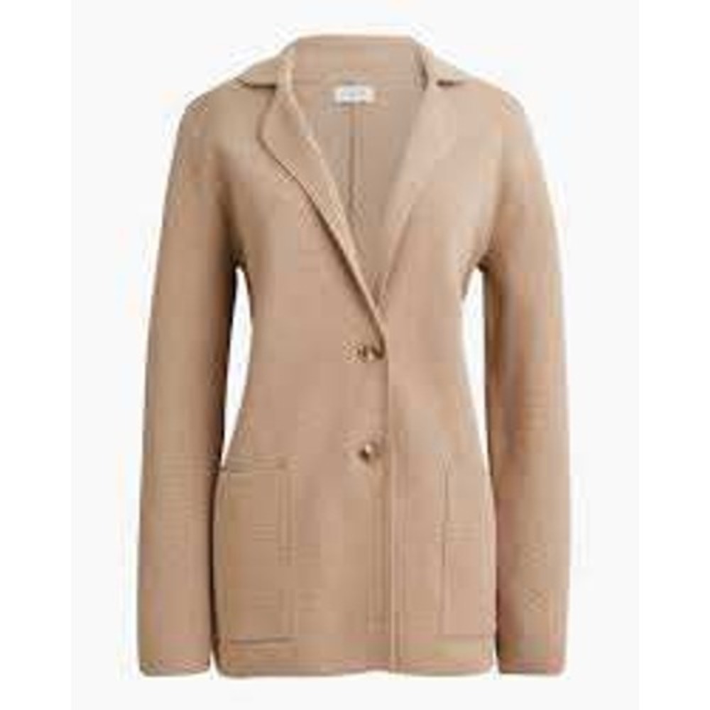 J.CREW 100% Cotton Beige Cardigan Sweater
